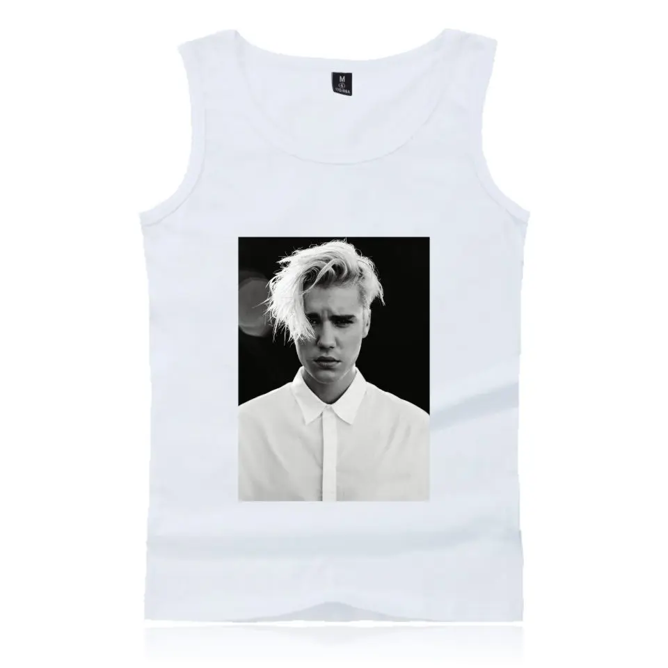 Джастин Бибер майка Новинка 2017 Женская Фитнес топы Бодибилдинг крутая Футболка