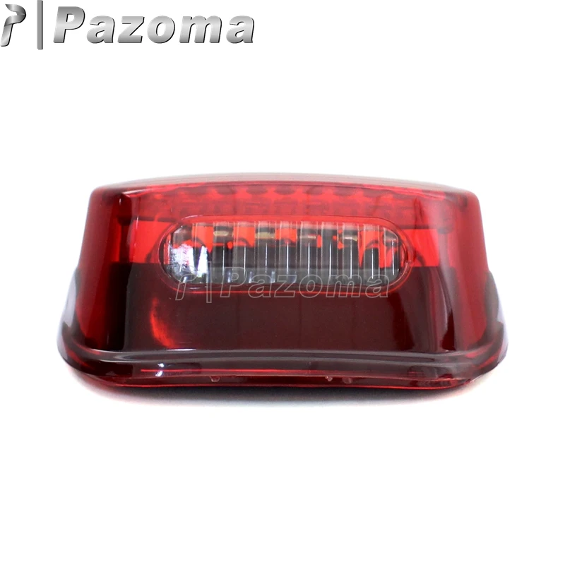 Мотоцикл Красный светодиодный ходовой задний светильник стоп сигнал номерного