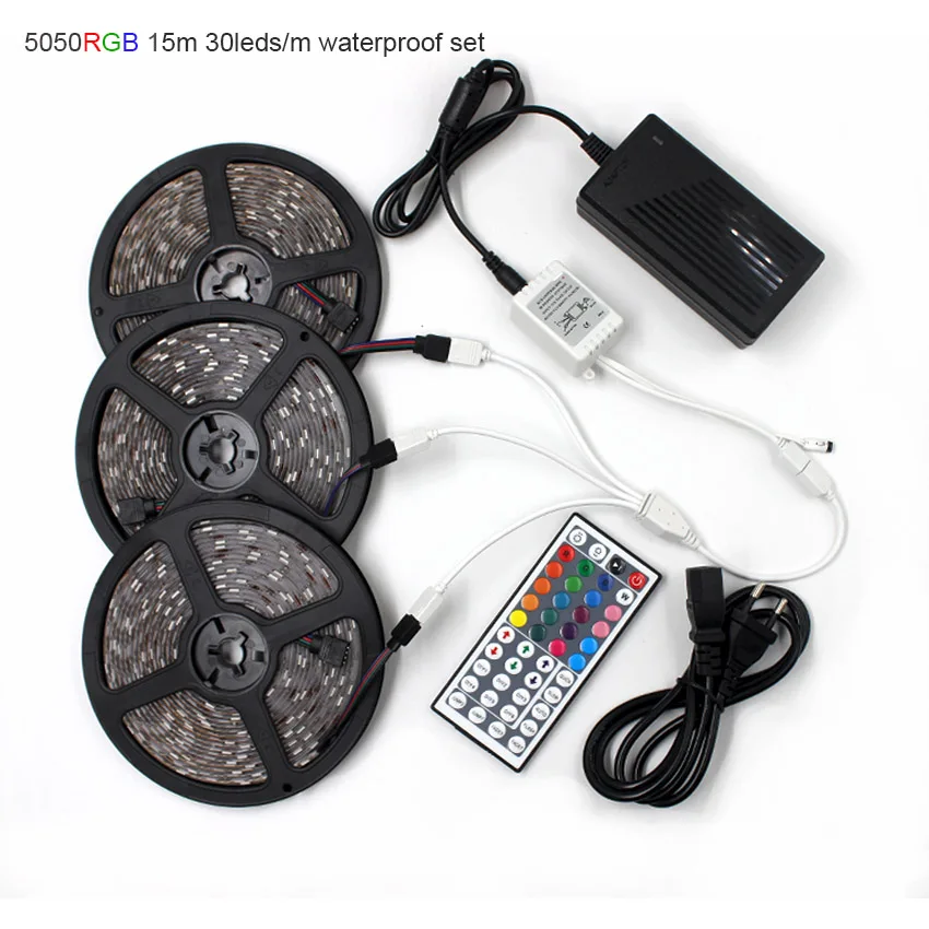 Комплект светодиодных лент IKVVT RGB SMD 5050 30 светодиодов/м 60 12 В Светодиодная лента
