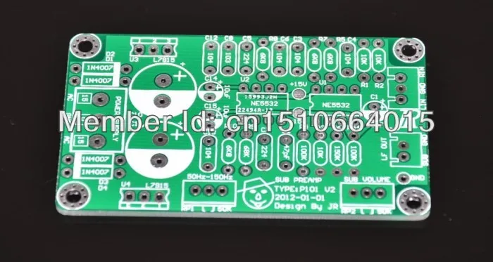 Моно плата предварительного усилителя NE5532 фильтра нижних частот специальный