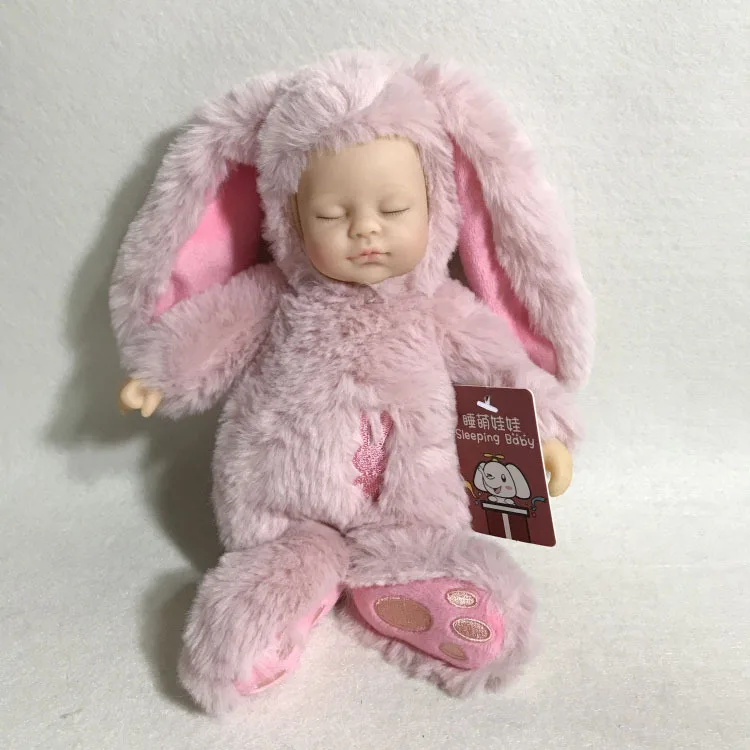 Очень милые 45 см Моделирование куклы & Reborn baby doll сна успокоить Модная Кукла Кролик