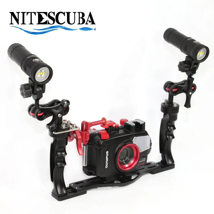 NiteScuba Дайвинг ручка лоток кронштейн спуска затвора видео светильник для Gopro sony Canon Nikon футляр для подводной камеры фотографии