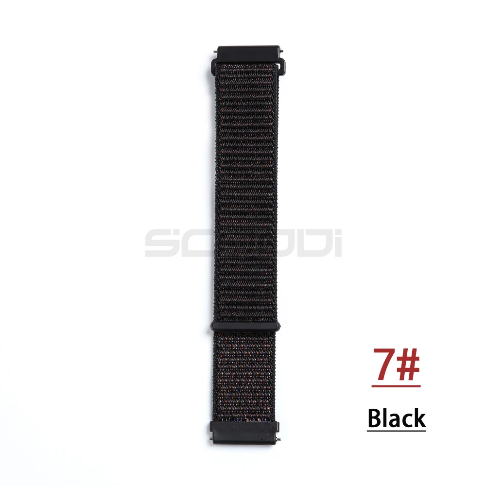 Black Нейлоновый тканый ремешок для Garmin vivoactive3 HR, Смарт-часы, носимый браслет на запястье для Garmin Forerunner 645, музыкальный ремешок для часов - Цвет: Black