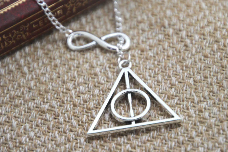 12 шт./лот ожерелье с подвеской HP Deathly Infinity Always ювелирное изделие Fantasy Wizard Fandom |