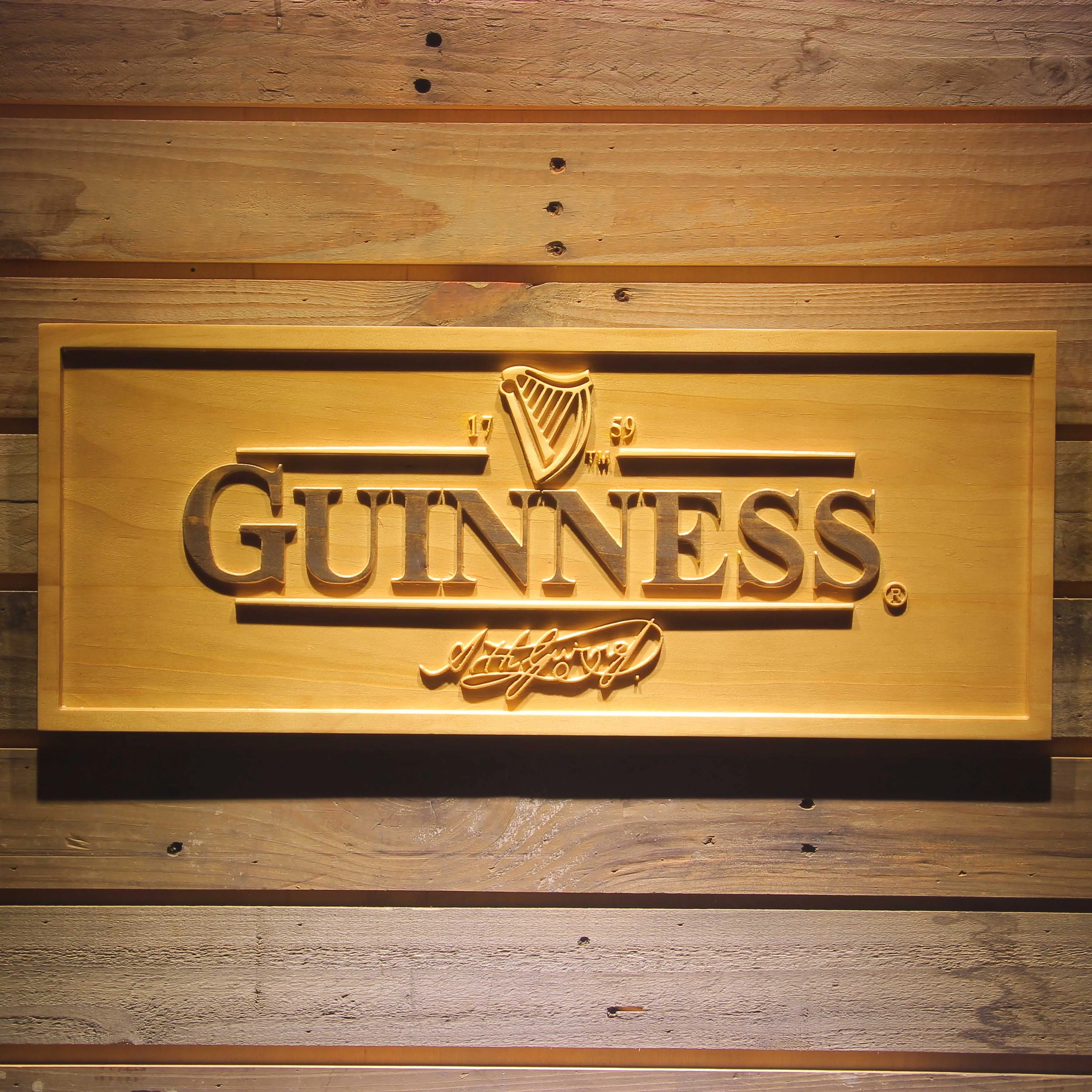 GUINNESS Ale Beer 3D деревянный знак|Таблички и знаки| |