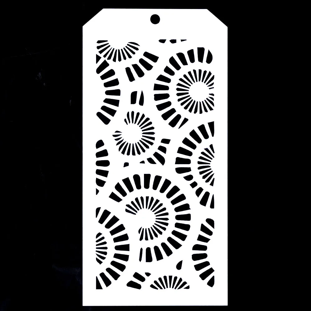 6 PCS DIY Craft Poppy Tropical Leaf Stencil for Scrapbooking Stamping Album Crafts Decorative Paper Cards | Дом и сад