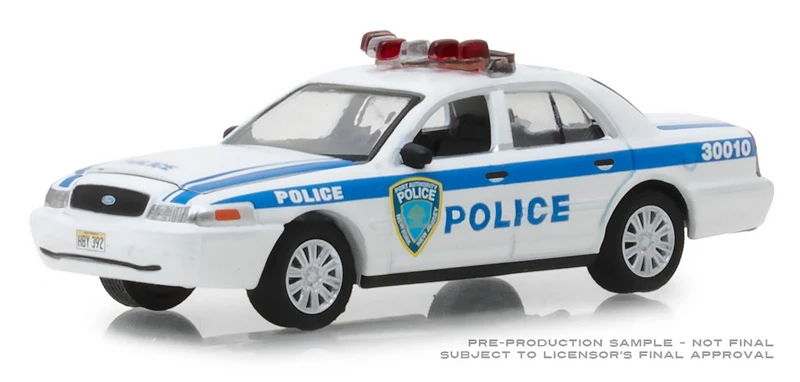 Зеленый светильник 1: 64 2003 Ford Crown Victoria Interceptor игрушечный автомобиль игрушки для детей литая под давлением модель автомобиля подарок на день рождения