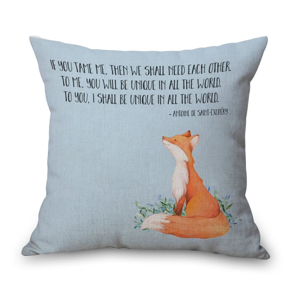 Лисичка Le Petit Prince наволочка для тела льняная кровать подушки путешествий чехол