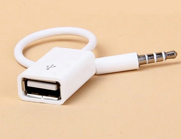 AUX аудио разъем Jack к USB 2 0 Female адаптер Соединительный кабель 200 шт./лот|adapter power