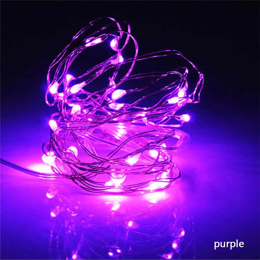 led fairy lights 10M 20M Silver Copper Wire USB String Light outdoor Christmas Tree Wedding Party Decoration Multicolor garland