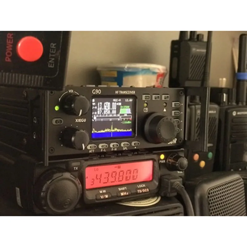 Xiegu G90 QRP HF любительский радиоприемопередатчик 20 Вт SSB/CW/AM/FM 0,5-30 МГц SDR структура со встроенным Авто антенным тюнером