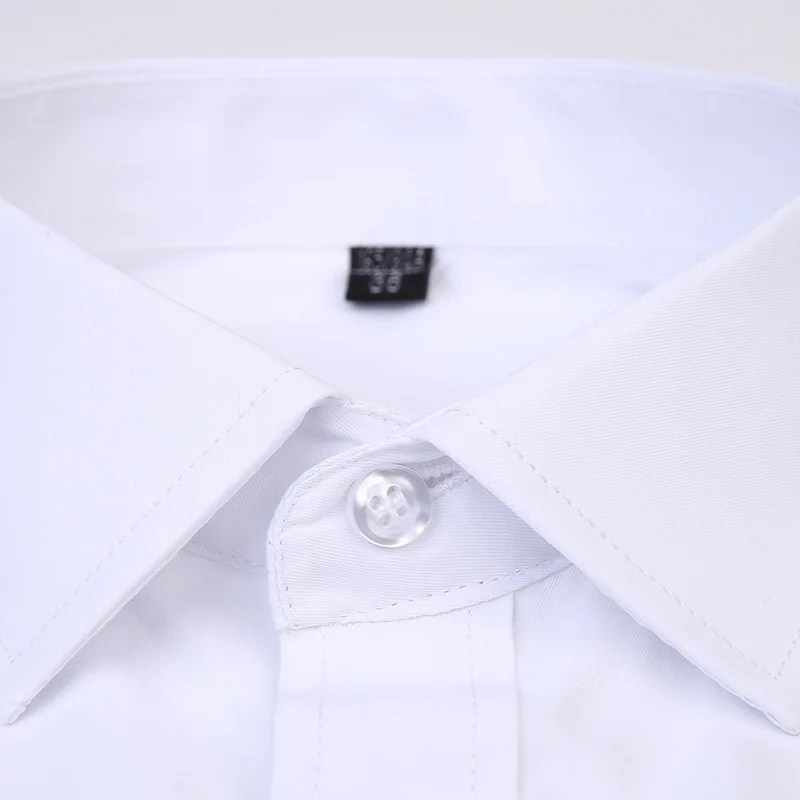 Мужские деловые однобортные хлопковые рубашки с воротником-стойкой Camisa мягкие