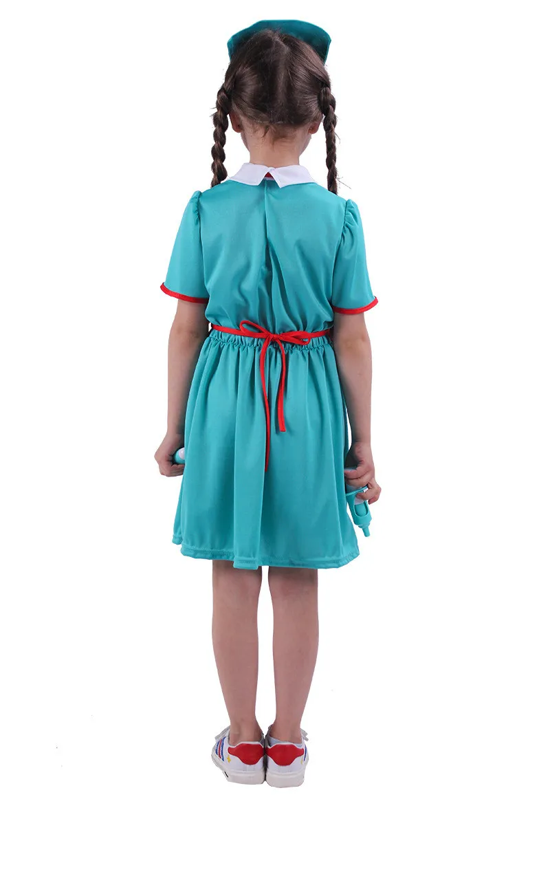 Halloween Children Cosplay for Girls Nurse Dress Costumes Doctor Uniform Clothing Set Hospital Work Wear Costume | Тематическая