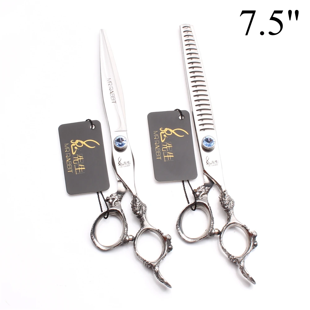 2 шт. 5 &quot6&quot 7 &quot7 5&quot 8 &quot440C Mr Rabbit ножницы для стрижки собак филировочные