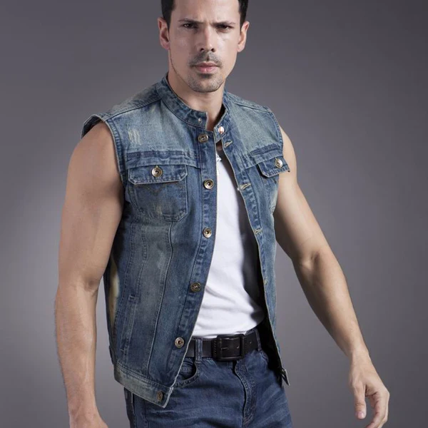 New Man Denim waistcoat weskit Men 