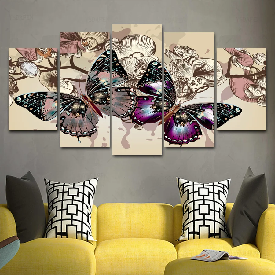 HD Printed Painting Canvas Printing Butterfly painting Room decor print poster picture canvas Framed Art HG-188 | Дом и сад
