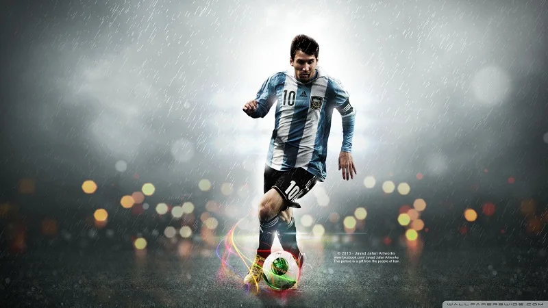 messi HD Печать звезда футбола C Роналду Месси баскетбольная звезда Коби Печать на холсте - Цвет: messi
