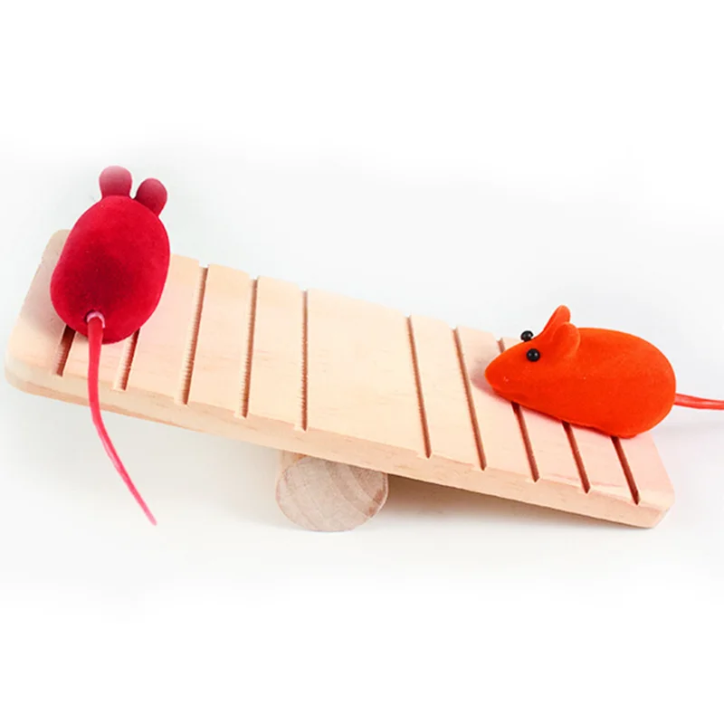 Клетка для хомяка/игрушка/Seesaw домашние Деревянные маленькие животные, крыса, мыши, домик, качели для игрушки для крыс - Цвет: seasaw