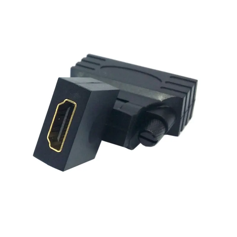 1080 p DVI штекер HDMI Женский 360 Поворотный адаптер HDTV-DVI для HDTV видеокарты | Компьютеры