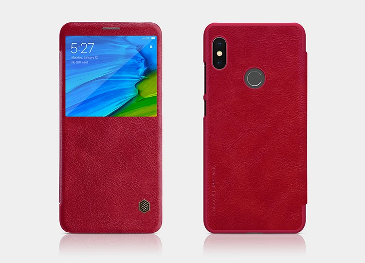 Чехол для Redmi Note 5, серия Nillkin Qin, чехол-книжка из искусственной кожи для Xiaomi Redmi Note 5 Pro, глобальная версия