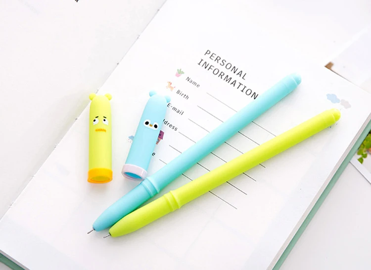 6 шт./партия, гелевая ручка Kawaii 0,38 мм, милые Мультяшные ручки для письма, школьные офисные принадлежности для детей, Подарочные канцелярские принадлежности