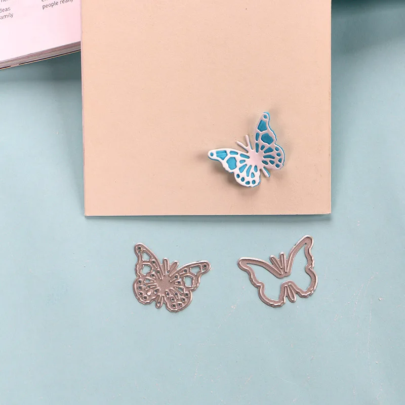 

DUOFEN METAL CUTTING DIES 2pcs butterflies set stencil DIY Scrapbook Paper Album 2019 new