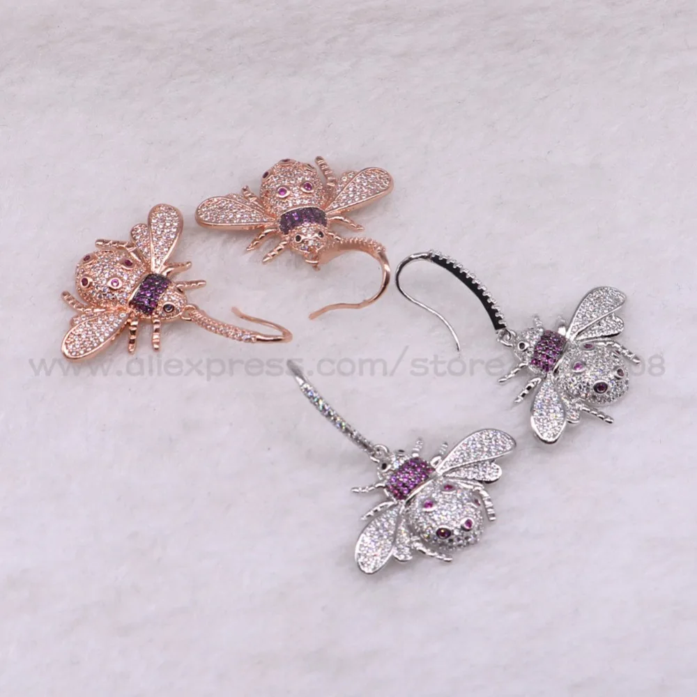 4 пары серьги-гвоздики с фианитами | Украшения и аксессуары