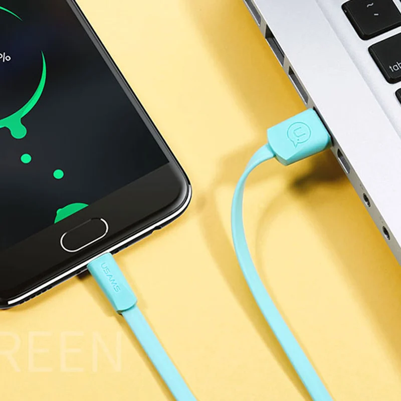 USAMS 3 шт./упак. кабель Micro USB для xiaomi redmi note 5 2A мобильного телефона Microusb Xiaomi зарядный