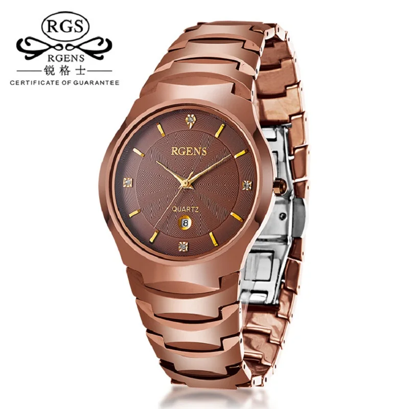 Мужские спортивные часы розовое золото Вольфрамовая сталь кварцевые роскошные