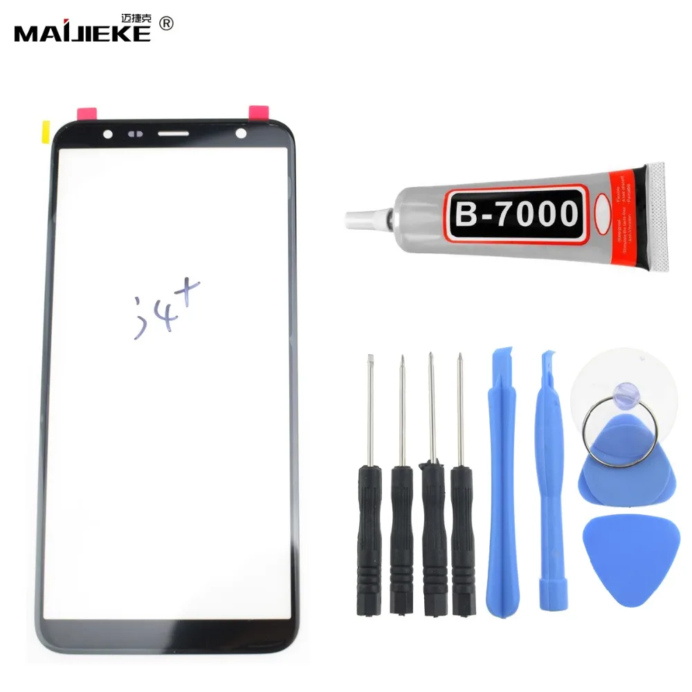

New Screen Touch Panel Digitizer for Samsung Galaxy J4 plus J4+ Front Glass Lens Replacement Repair Tools+9ml B9000 Glue
