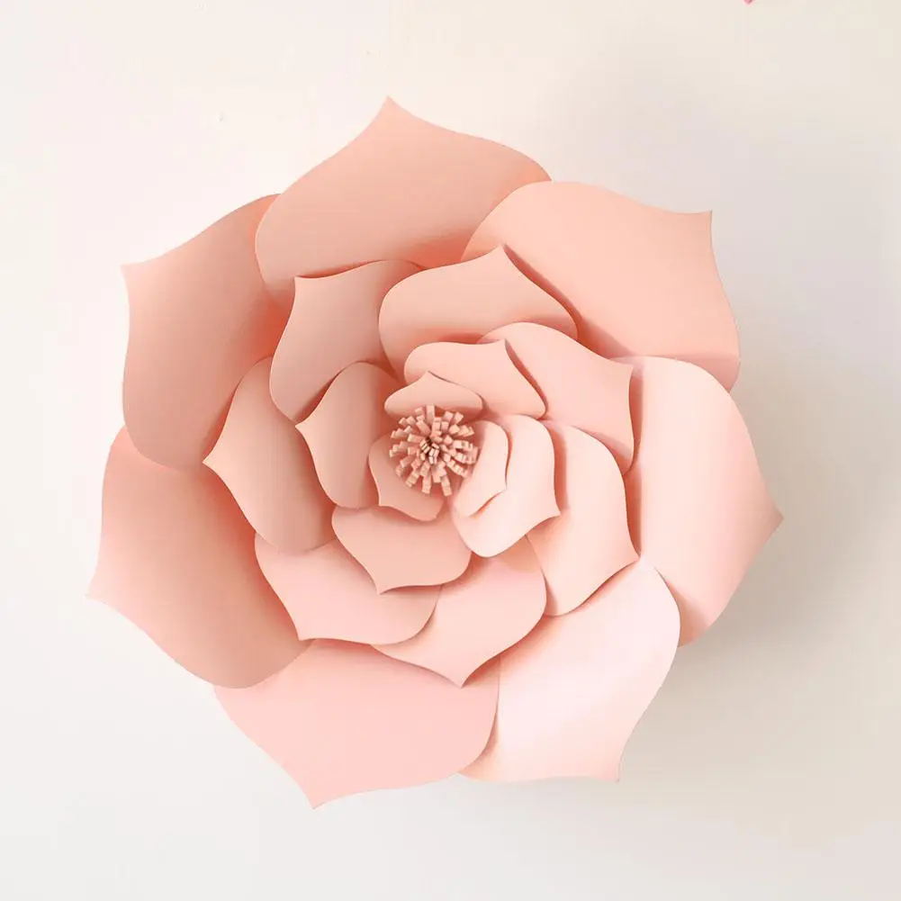 light pink AsyPets 30 см Средний бумажный цветочный фон Настенный декор для свадебной вечеринки - Цвет: light pink