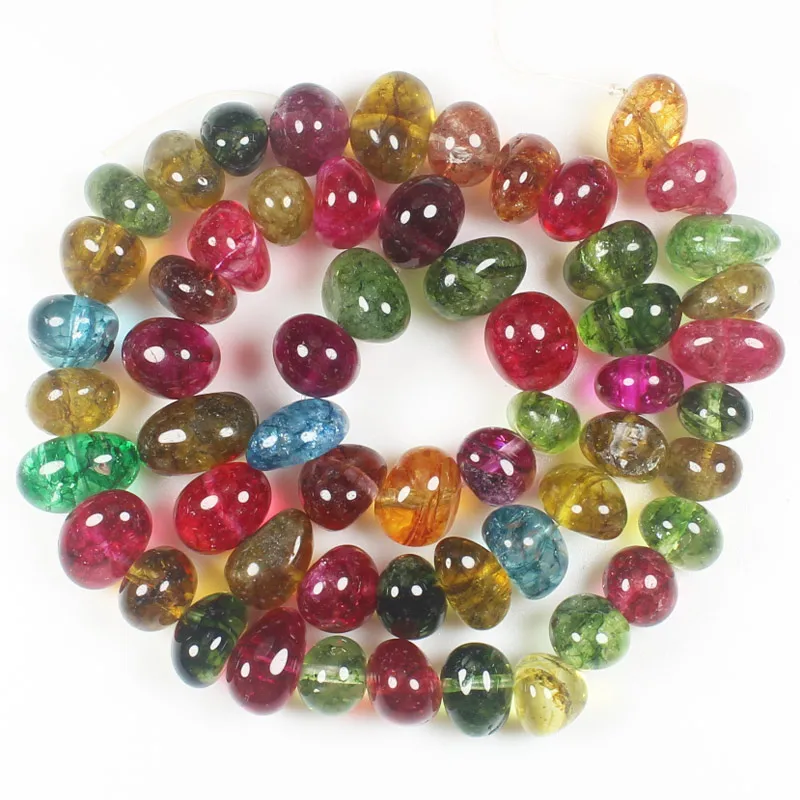 Multicolor crystal Симпатичные 6-12 мм свободной формы Quartzs свободные бусины 1" /38 см, для изготовления ювелирных изделий DIY - Цвет: Multicolor crystal