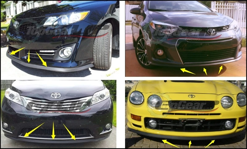 Для TOYOTA Passo для Daihatsu Sirion Boon для Subaru Justy для Perodua MyVi бампер для губ/передний спойлер для тюнинга автомобиля/полосы