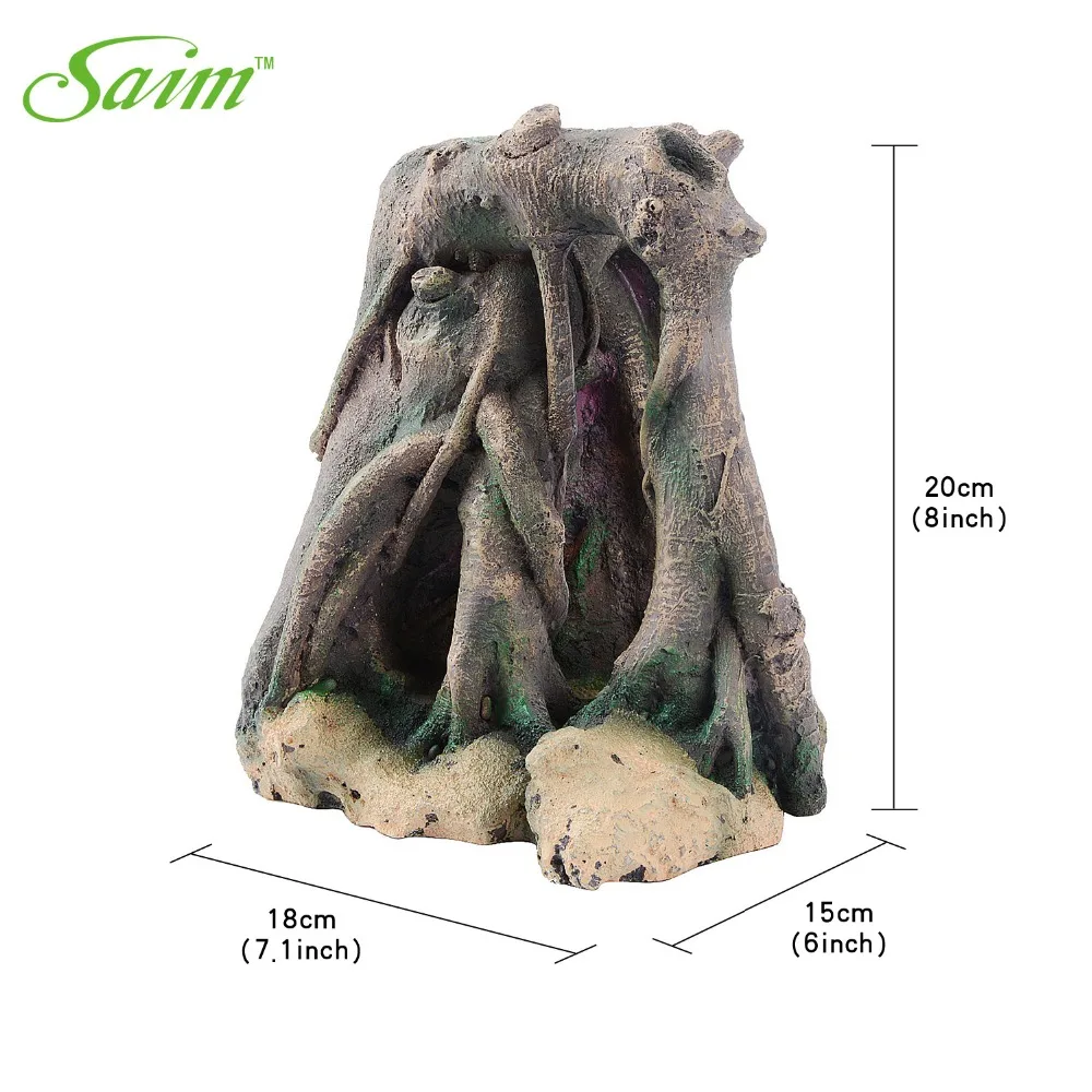 Саим стильный аквариум из смолы корень для аквариума украшение корня дерева