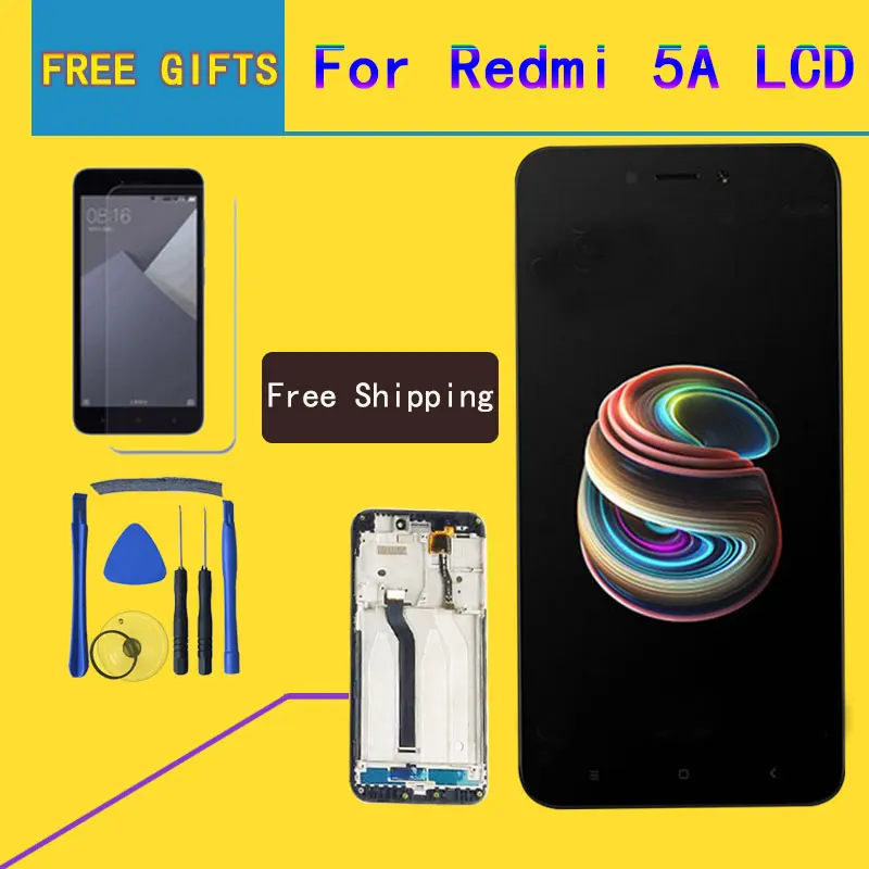 100% протестированный сенсорный экран и ЖК дисплей для Xiaomi Redmi 5A дигитайзер
