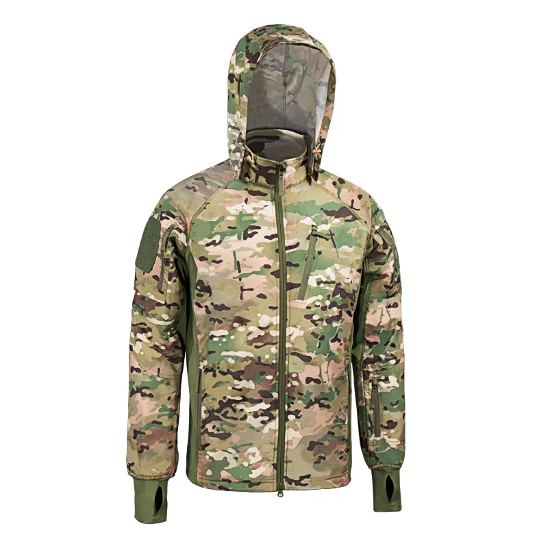 MEGE Men's Waterproof Military Tactical Jacket Men Warm Windbreaker Bomber Jacket Camouflage Hooded Coat US Army chaqueta hombre