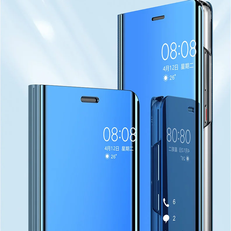 Jcase модный гальванический зеркальный чехол для телефона Samsung Galaxy S8 Plus eather Smart Clear