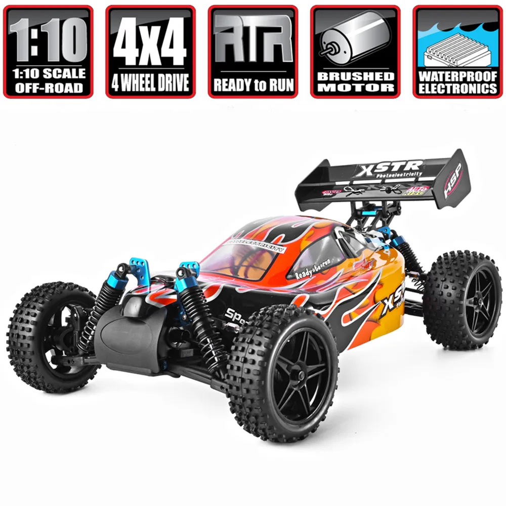 HSP Racing 1:10 4wd внедорожный Багги 94107 Rc автомобиль электромобиль 4x4 высокая скорость