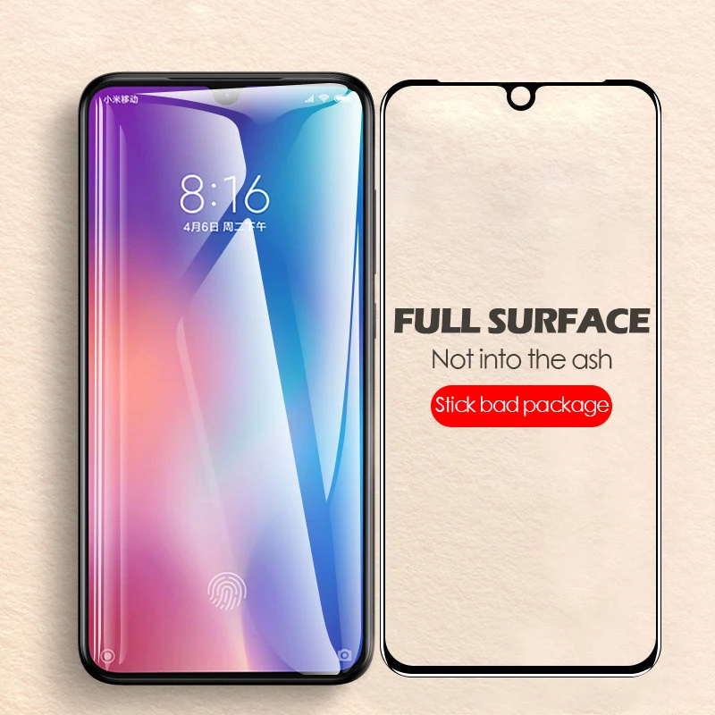Защитное стекло KEYSION закаленное с полным покрытием для Xiaomi Redmi Note 7 6 Pro Mi 9 SE 8Lite