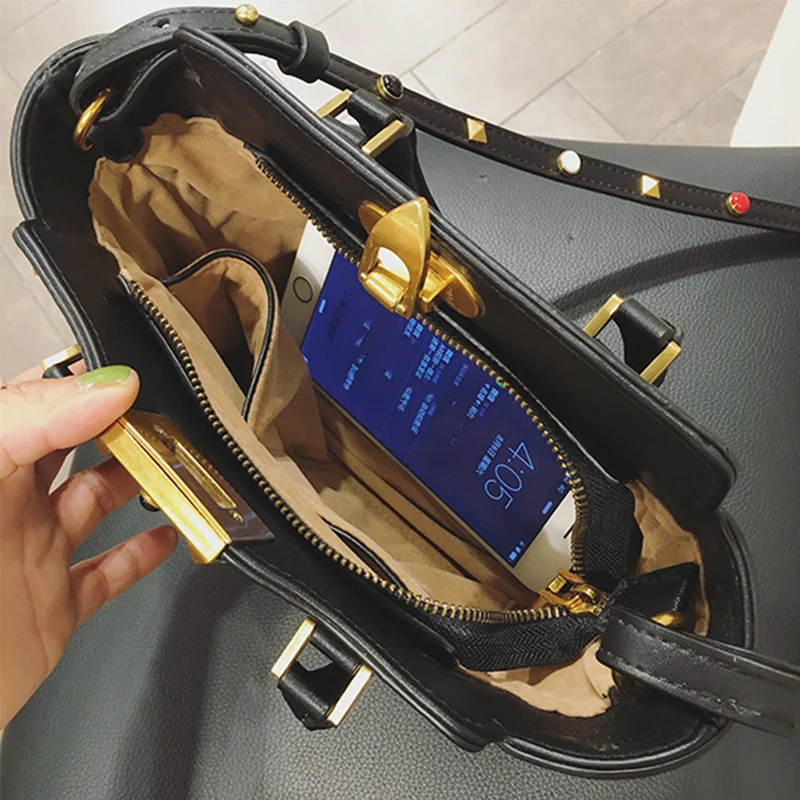 Летняя сумка женская крылья летучей мыши пакет заклепки Повседневная Малый