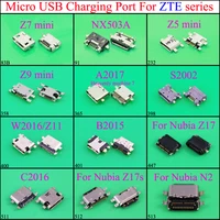 new mini jack socket charging port dock plug repair type c micro usb connector for zte c2016 a2017 z7 nx503a z5 z9 replacement
