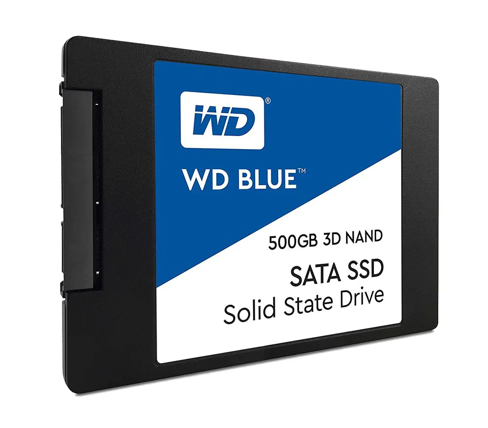 Western Digital WD Blue SSD 500gb interne твердотельный накопитель 500 GB-SATA 6 Гбит/с 2," WD Blue 3D NAND SATA SSD WDS500G2B0A