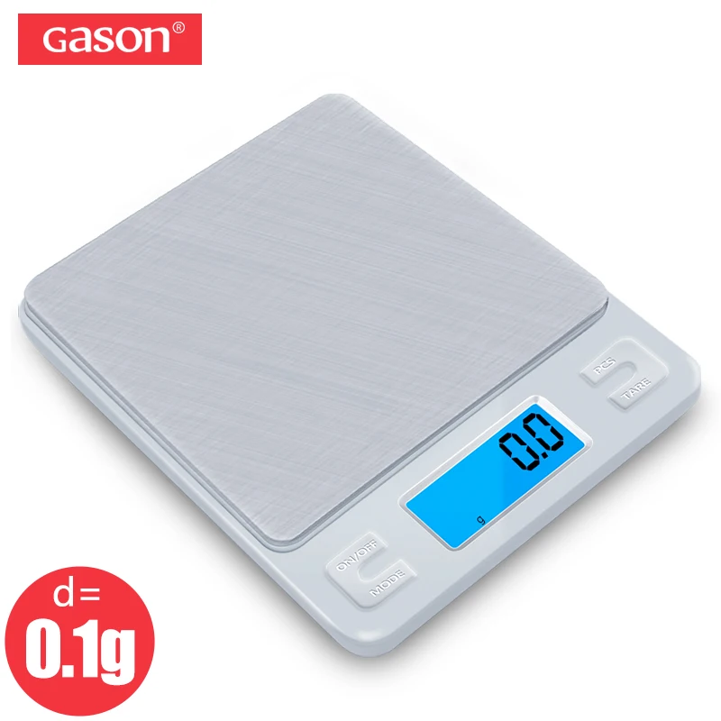 GASON Z1 Digital Kitchen Scale Mini Pocket Stainless Steel Precision Jewelry Electronic Balance Weight Gold Grams 3000gx0.1g |
