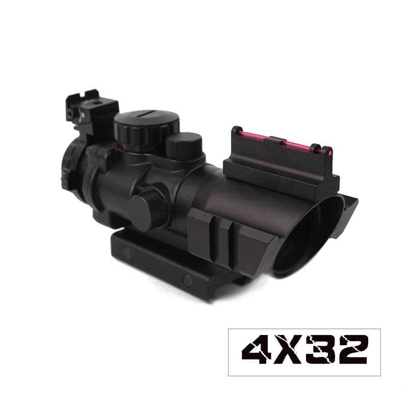 2019 Новый 4x32 Открытый прицел с красным лазером Airsoft рефлекс тактический
