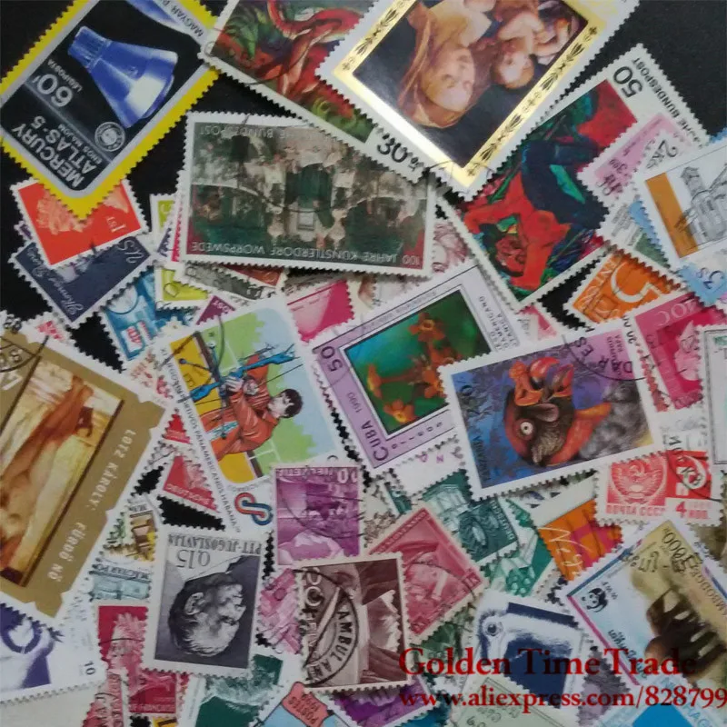 100 Pcs/lot Postage Stamps Good Condition Used With Post Mark From All The World Stamp Collecting Estampillas De Correo