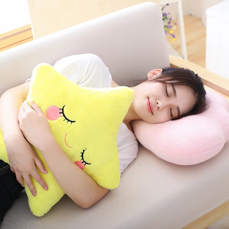 10 цветов Kawaii мягкая плюшевая подушка с набивкой смайлик цвет