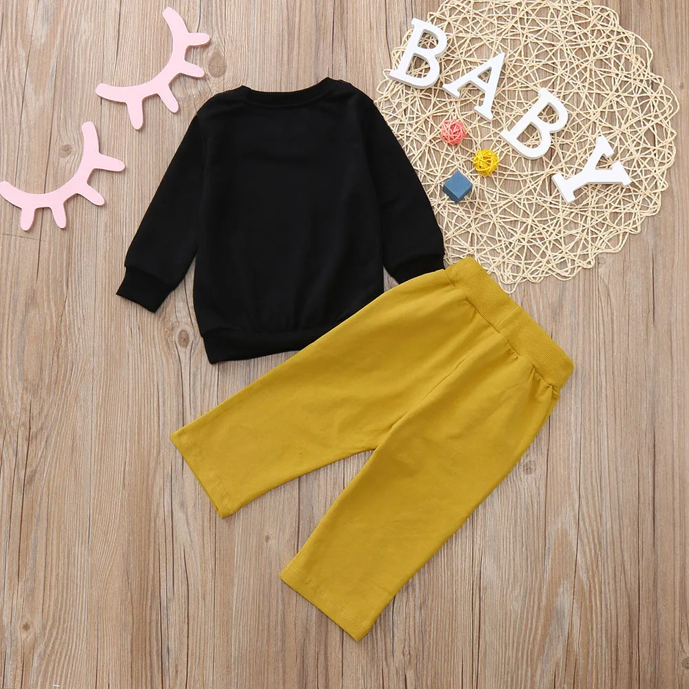 Детская одежда 2018 осенне зимняя футболка + штаны Рождественский комплект из 2