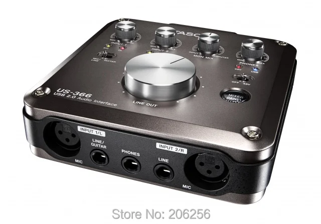 Tascam us-366 USB цифровой Аудио интерфейс звуковая карта USB 2,0 аудио интерфейс