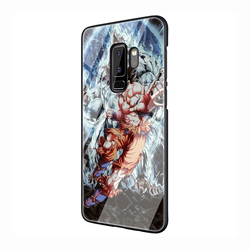G13 Dragon Ball Z Saiyan Goku закаленное Стекло мягкий чехол для телефона для samsung Galaxy S7 край S8 S9 S10 Note 8, 9, 10, плюс A10 20 30 40 50 60 70 - Цвет: G13