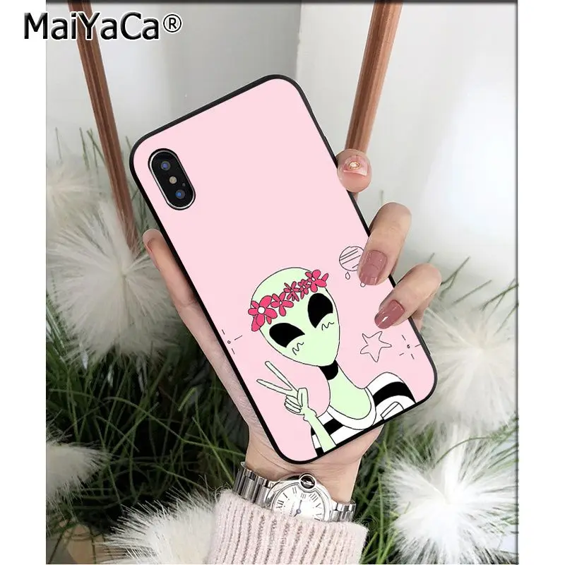 A5 MaiYaCa Alien Believe UFO ET высококачественный чехол для телефона iPhone X XS MAX 6 6S 7 7plus 8 8Plus 5 5S XR - Цвет: A5